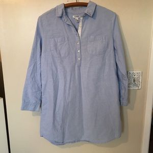 Old Navy Long Sleeves Denim Women's Tunic Size L